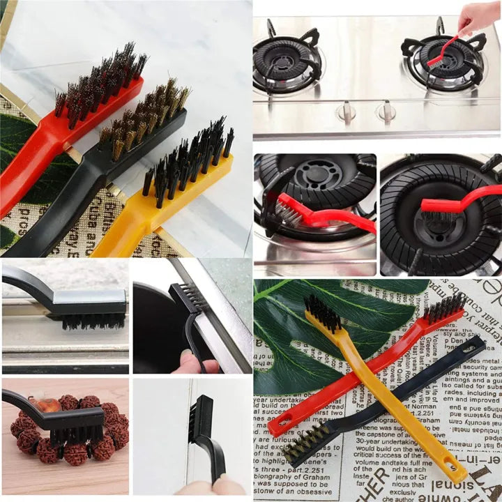 3PC Gas Stove Wire Clean Brush Set