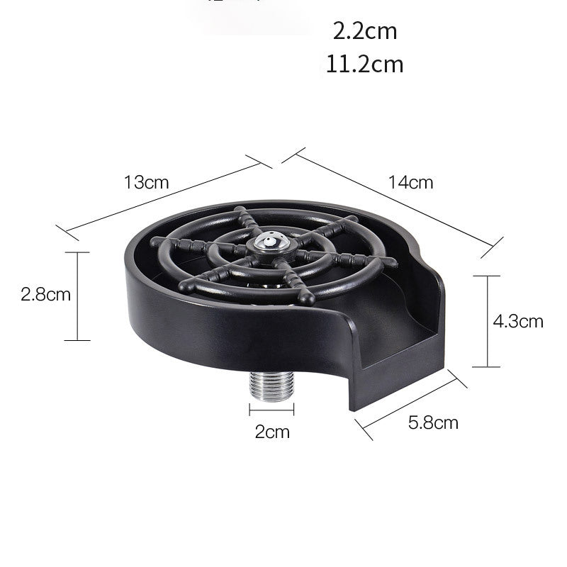 Cup washer high pressure sprayer