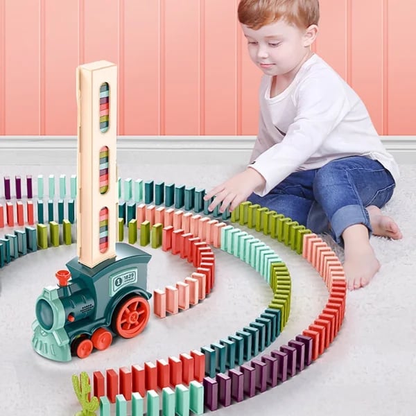 Automatic domino train