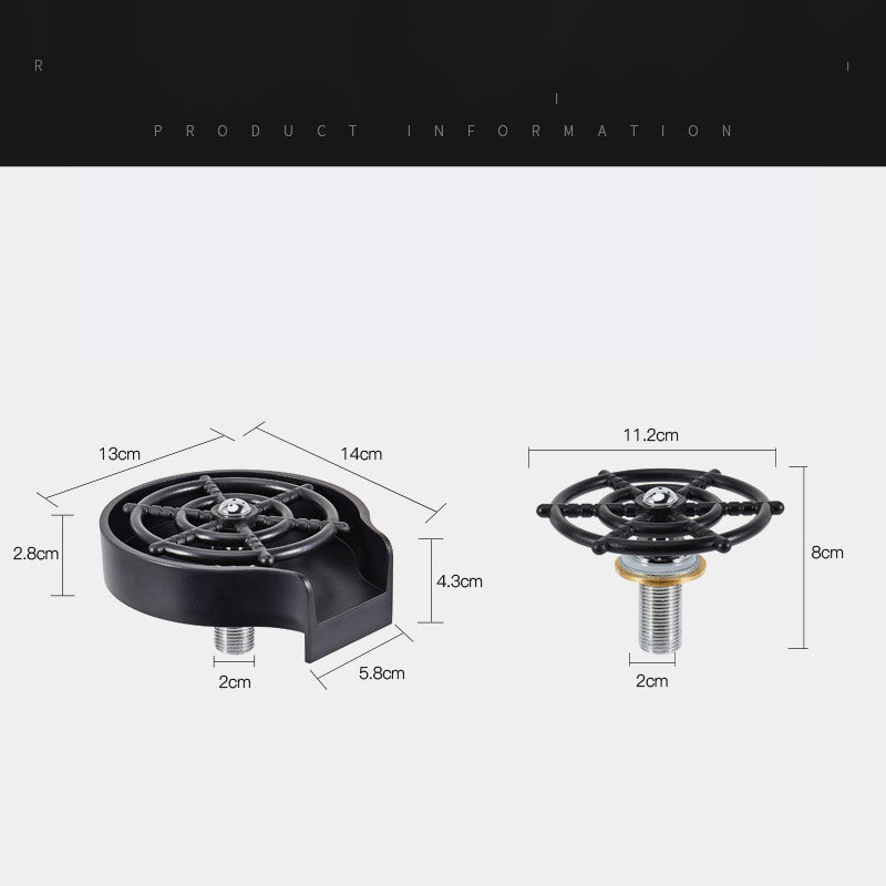 Cup washer high pressure sprayer